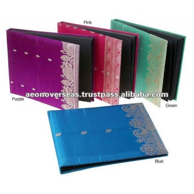 Silk Cover Handmade Photo picture Album with acid free inners