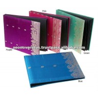 Silk Cover Handmade Photo picture Album with acid free inners