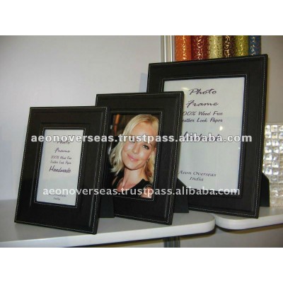 Cotton Leather Photo Frame