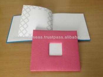 Custom Designed Baby Album in Embossed handmade paper