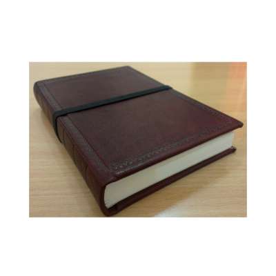 Best Quality Handmade Custom Embossed Hard Cover Leather Notebook Diary