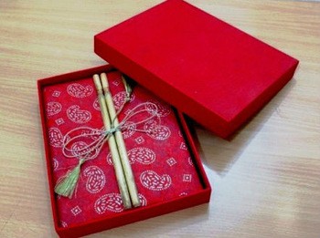 Bamboo Handmade paper Notebook with Gift Box