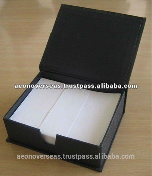 memo note slip pad cube gummed paper with box