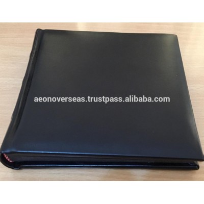 Black/White PU Photo Album 12''x 12'' with 25 acid-free black paper leaves and seperators