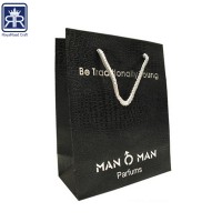 High quality handmade crocodile stripe gold card paper bag